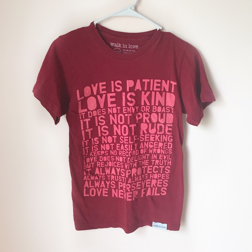 Walk in love tee